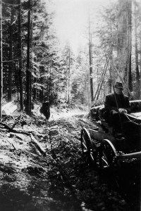 Perhaps one of the wagons used to transport tourists to the mountain.  courtesly of The Ashford Mansion